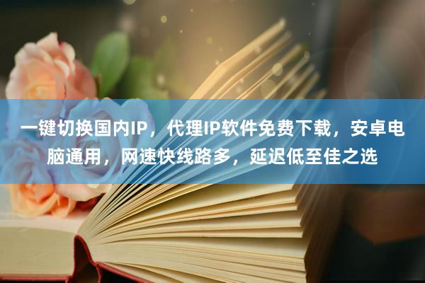 一键切换国内IP，代理IP软件免费下载，安卓电脑通用，网速快线路多，延迟低至佳之选