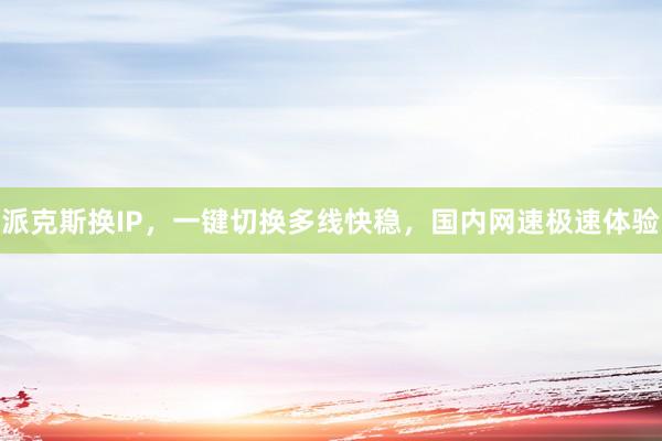 派克斯换IP，一键切换多线快稳，国内网速极速体验